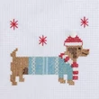 Csináld magad! keresztszemes szett - Festive Dachshund