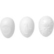 Mintás műanyag tojás szett - fehér