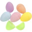 Kétrészes színes műanyag tojás csomag