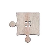 Puzzle formájú natúr fa furnér gombcsomag