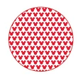 Mintás barkácsfilc - Mickey karácsonya - hátlap piros mintás körökhöz - nagy