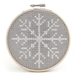 Csináld magad! keresztszemes karácsonyi készlet kerettel - Snowflake
