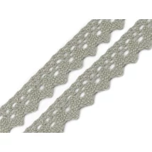 Szürke pamut vertcsipke szalag