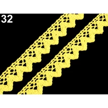 Sárga pamut vertcsipke szalag