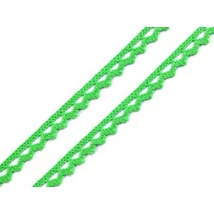 Világoszöld pamut vertcsipke szalag - 8mm