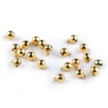 Arany színű fém csengettyű csomag - 6mm - 20db Arany színű fém csengettyű csomag - 6mm - 20db