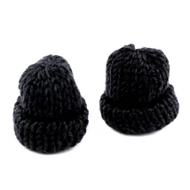 Kötött mini sapka - fekete Kötött mini sapka - fekete