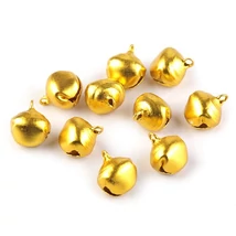 Nagy arany színű fém csengő csomag - 1,6cm - 10db Nagy arany színű fém csengő csomag - 1,6cm - 10db