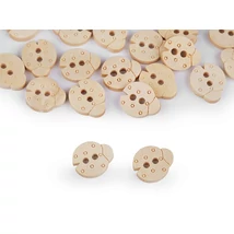 Natúr katica formájú fa gombcsomag - 10db Natúr katica formájú fa gombcsomag - 10db