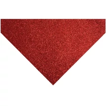 Glitteres barkácsfilc - piros