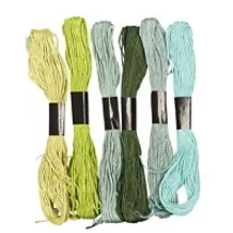 Osztott hímzőfonal válogatás - Green Harmony Osztott hímzőfonal válogatás - Green Harmony