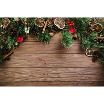 Fotóháttér - karácsonyi - barna fa deszkák felső díszítéssel - 40cm x 60cm Fotóháttér - karácsonyi - barna fa deszkák felső díszítéssel - 40cm x 60cm