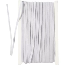 Gumipertli - 6mm széles - fehér Gumipertli - 6mm széles - fehér