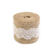Csipkés natúr juta szalag II - 50mm - 2m Csipkés natúr juta szalag II - 50mm - 2m