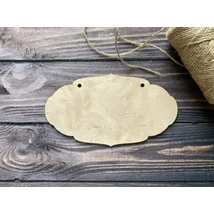 Nyír furnér vintage tábla ajtódísz alap - 4mm vastag - 18cm Nyír furnér vintage tábla ajtódísz alap - 4mm vastag - 18cm