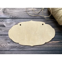 Nyír furnér vintage tábla ajtódísz alap - 4mm vastag - 24cm Nyír furnér vintage tábla ajtódísz alap - 4mm vastag - 24cm