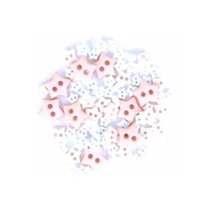 Csillag formájú mini gombok - krém barack rózsaszín Csillag formájú mini gombok - krém barack rózsaszín