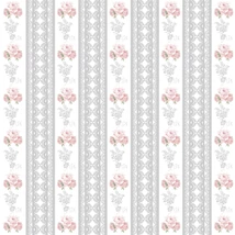 Mintás barkácsfilc méteráru  - shabby chic - rózsás sorminta - szürke Mintás barkácsfilc méteráru  - shabby chic - rózsás sorminta - szürke