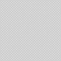 Mintás barkácsfilc méteráru  - shabby chic - szürke alapon fehér pöttyös