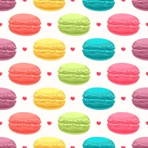 Mintás barkácsfilc méteráru  - macaronok Mintás barkácsfilc méteráru  - macaronok