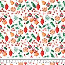 Mintás barkácsfilc méteráru  - festett karácsonyi díszek