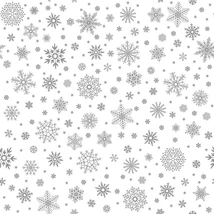 Mintás barkácsfilc méteráru  - ezüstszürke hópihék Mintás barkácsfilc méteráru  - ezüstszürke hópihék