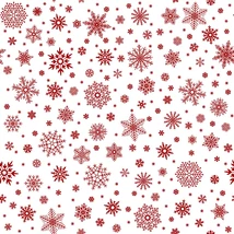 Mintás barkácsfilc méteráru  - meggy hópihék