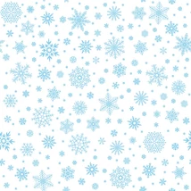 Mintás barkácsfilc méteráru  - világoskék hópihék