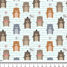 Mintás barkácsfilc méteráru DARAB - mackók Mintás barkácsfilc méteráru DARAB - mackók