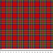 Mintás barkácsfilc méteráru  - skót kockás