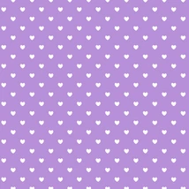 Mintás barkácsfilc méteráru DARAB - világoslila alapon szívek