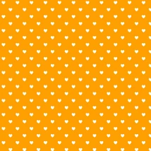Mintás barkácsfilc méteráru  - narancs alapon szívek Mintás barkácsfilc méteráru  - narancs alapon szívek