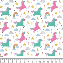 Mintás barkácsfilc méteráru  - unikornisok