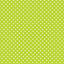 Mintás barkácsfilc méteráru DARAB - zöld alapon fehér pöttyös
