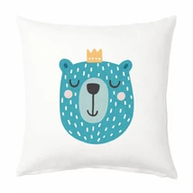 Panama szövet párna panel - Animal Smiles - maci Panama szövet párna panel - Animal Smiles - maci