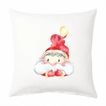 Panama szövet párna panel - Mikulás fej Panama szövet párna panel - Mikulás fej