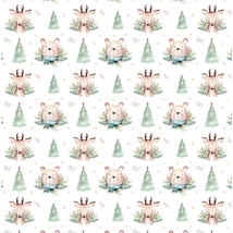 Panama szövet párna panel - téli barátok - piciben Panama szövet párna panel - téli barátok - piciben