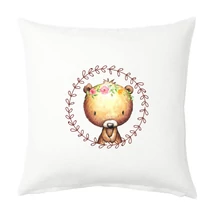 Panama szövet párna panel - Woodland Animals - maci Panama szövet párna panel - Woodland Animals - maci