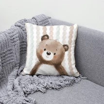 Panama párna panel - erdei állat portré - maci Panama párna panel - erdei állat portré - maci