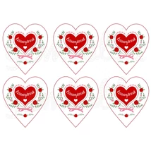 Mintás barkácsfilc - Édesanyámnak - piros szívekben Mintás barkácsfilc - Édesanyámnak - piros szívekben