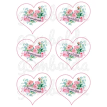 Mintás barkácsfilc - Édesanyámnak szeretettel - szívekben Mintás barkácsfilc - Édesanyámnak szeretettel - szívekben