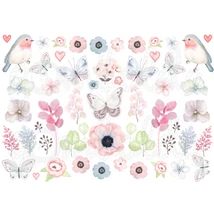 Mintás barkácsfilc - festett pasztell kiegészítők