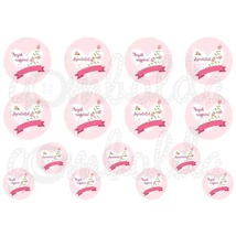 Mintás barkácsfilc - anyák napjára rózsaszín alapon körök Mintás barkácsfilc - anyák napjára rózsaszín alapon körök