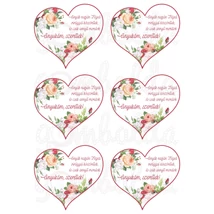 Mintás barkácsfilc - Anyukám, szeretlek! - szívekben