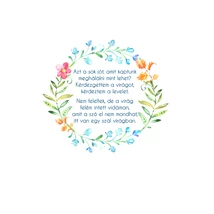 Mintás barkácsfilc - Azt a sok jót... - pedagógusoknak hímzőkeretbe