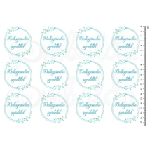 Mintás barkácsfilc - ballagásodra szeretettel - kék virágos Mintás barkácsfilc - ballagásodra szeretettel - kék virágos