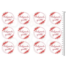 Mintás barkácsfilc - ballagásodra szeretettel - pipacsos