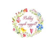 Mintás barkácsfilc - Boldog anyák napját! - hímzőkeretbe