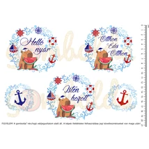 Mintás barkácsfilc - capybara - Helló nyár