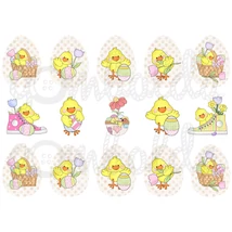 Mintás barkácsfilc - csibe mese